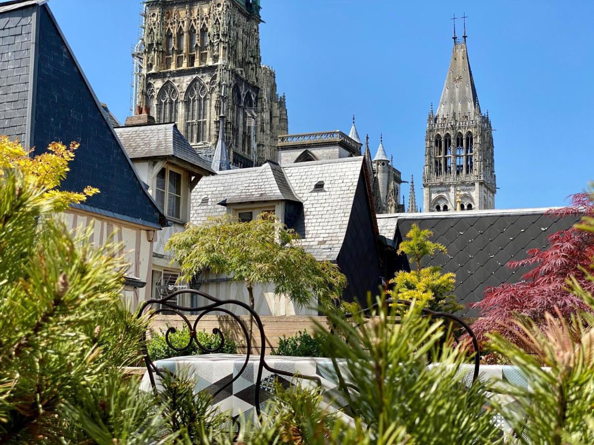 Hotel De La Cathedrale Rouen Exterior foto